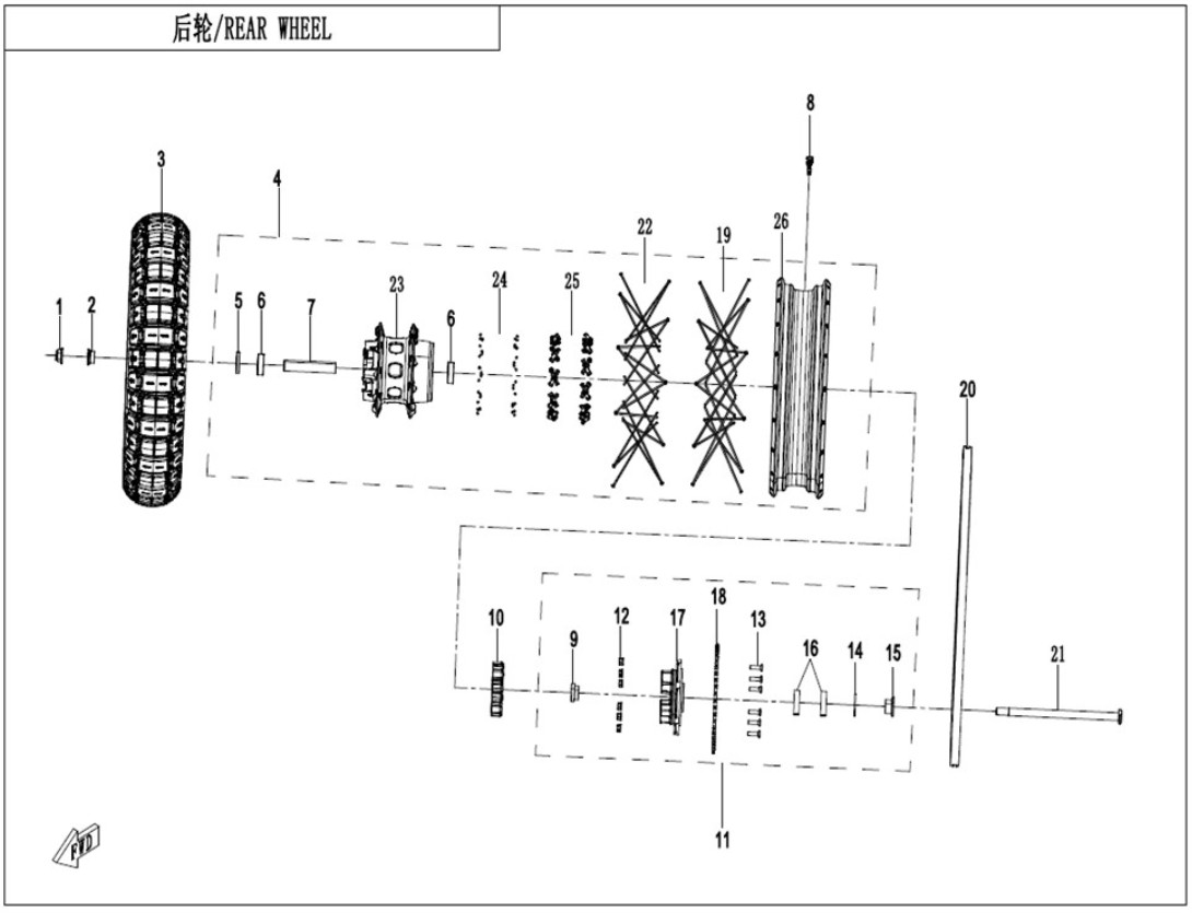 Show products in category REAR WHEEL Picture for category REAR WHEEL
