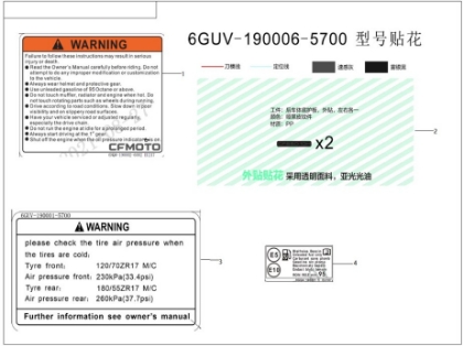 Picture for category WARNING DECAL