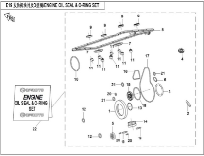 Picture for category ENGINE OIL SEAL & O-RING SET