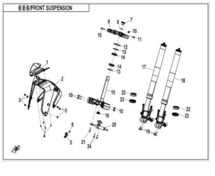 Billede til varegruppe FRONT SUSPENSION (ADVANCED)