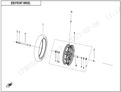 Billede til varegruppe FRONT WHEEL
