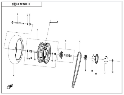 Billede til varegruppe REAR WHEEL