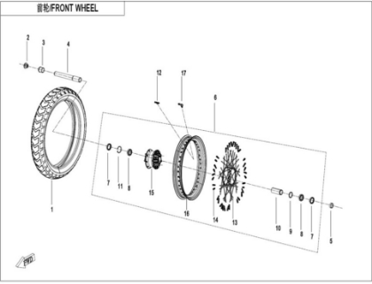 Billede til varegruppe FRONT WHEEL (EXPLORE EDITION)