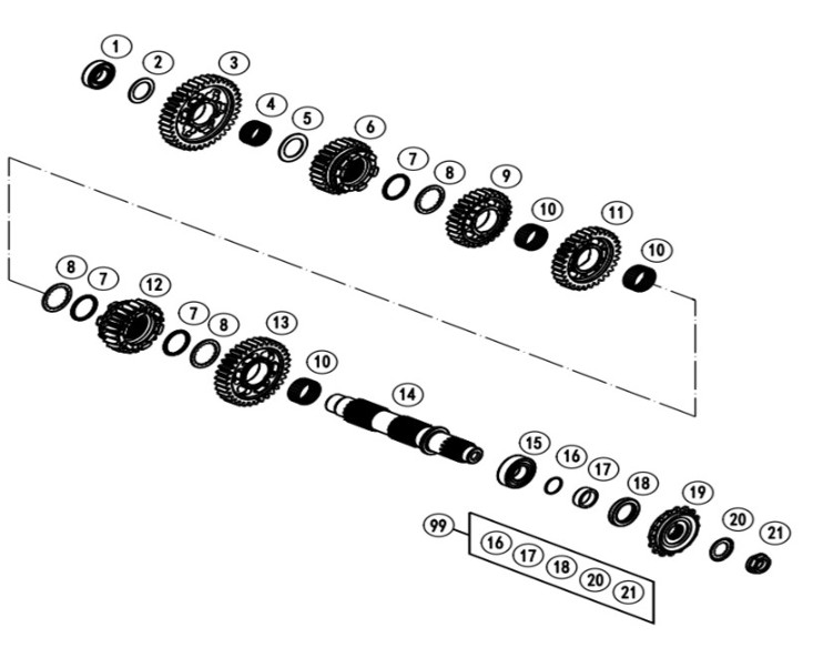 Bilde for kategori COUNTER SHAFT