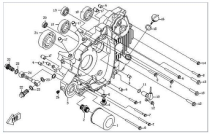 Picture for category Left Crankcase