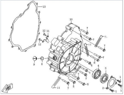 Picture for category Crankcase Cover (Left)