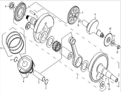 Picture for category Crankshaft, Piston