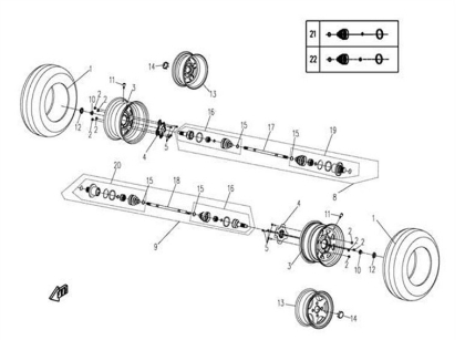 Bilde for kategori REAR WHEEL