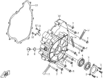 Bilde for kategori LEFT CRANKCASE COVER