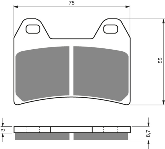 Bild på Bromsbelägg GOLDFREN 253 Ceramic Carbon S3