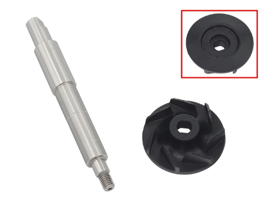 Bild på Vattenpumpsaxel med impeller