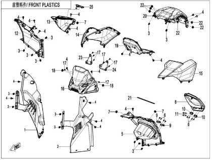 Bild för kategori "Plast fram (7"" Instrumentering)"