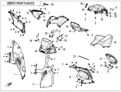 Bild för kategori "Plast fram (8"" Instrumentering, difflock)"