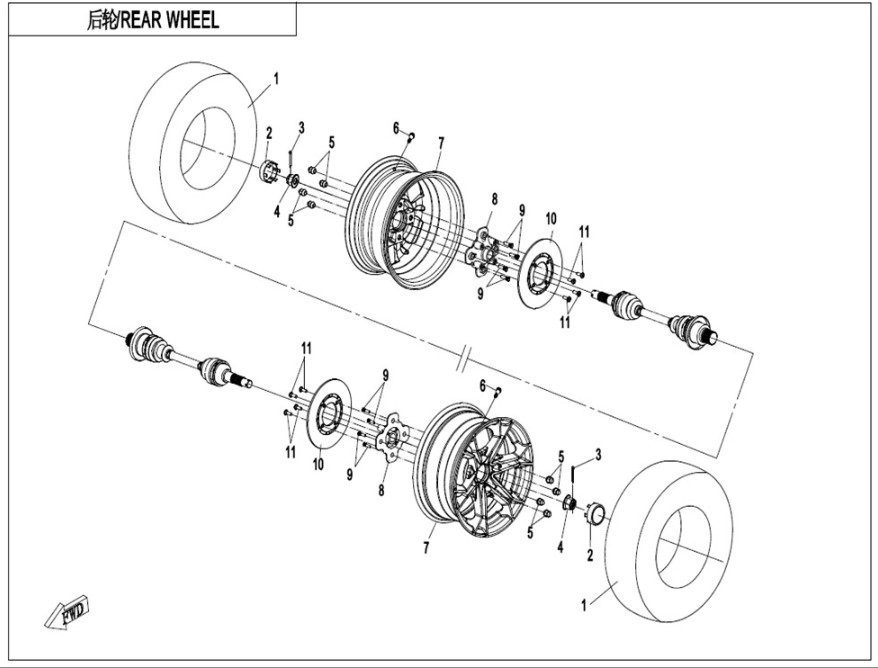 Bild för kategori Bakhjul