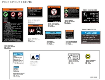 Bild för kategori Dekalvarning